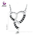 Jenia Love 18K Gold Plated Necklace Heart Pendant To Engrave